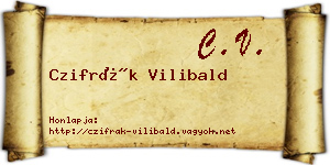 Czifrák Vilibald névjegykártya